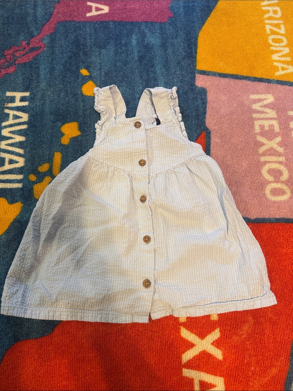 Girls Button-Front Dress